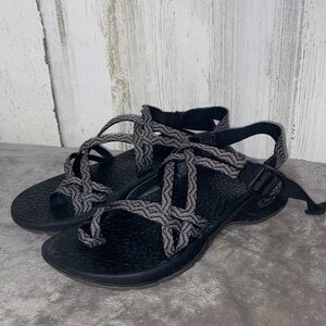 1229 Chaco Black and Gray Women's Sandals